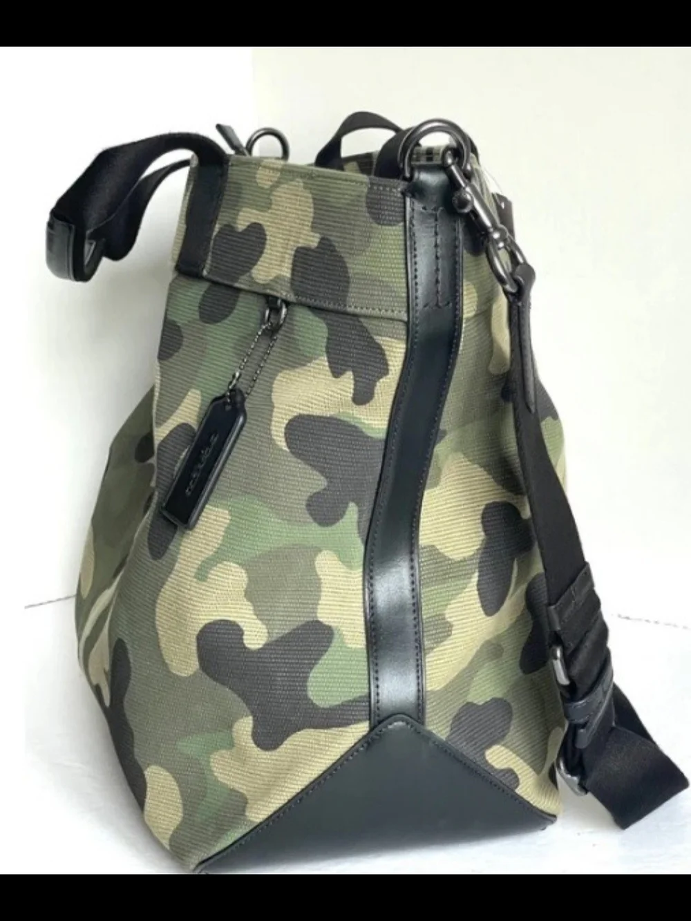 Coach Tote 38 In Camo Print